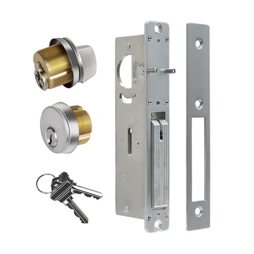 Mortise door lock - mortise, 1-1/8"